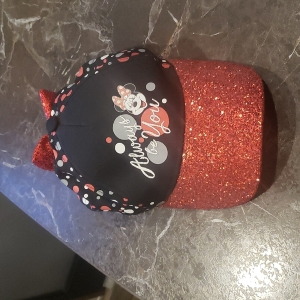 Disney Parks Minnie Youth Glitter Cap